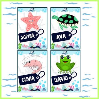 Editable Ocean Theme Name Tags|LABELS|Under The Sea Classroom Decor ...