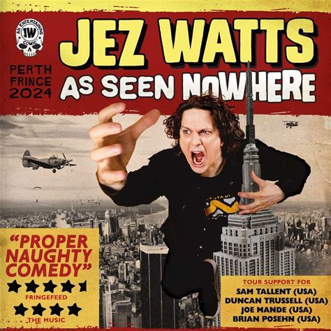 Perth | Jez Watts: As Seen Nowhere, Fringe World Festival, Perth ...