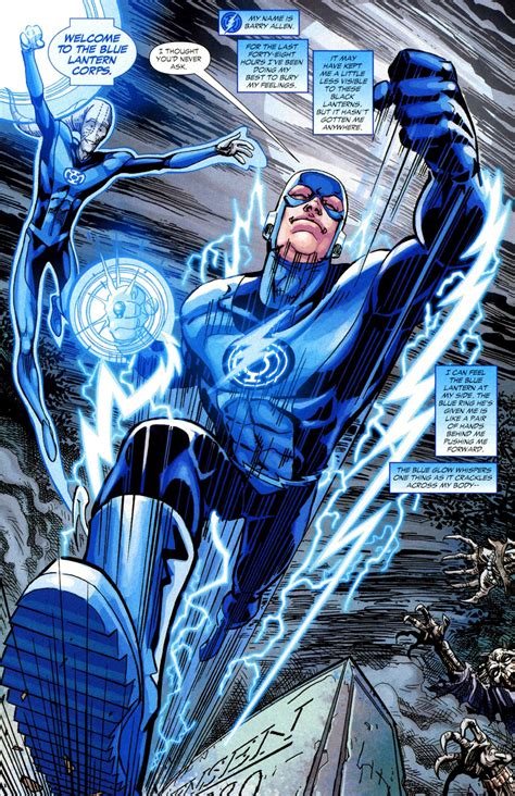 Blue lantern means hope but in this picture it a mix between him and ...