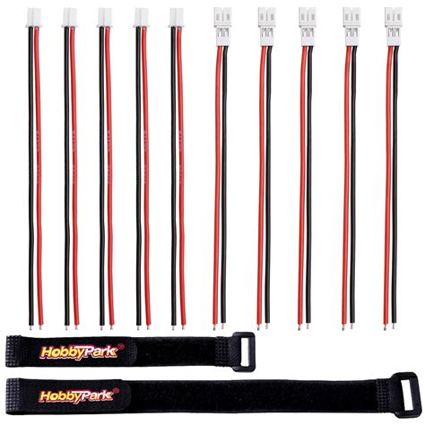 HobbyPark Tiny Whoop JST-PH 2.0 Connector Male & Female Cable for RC ...