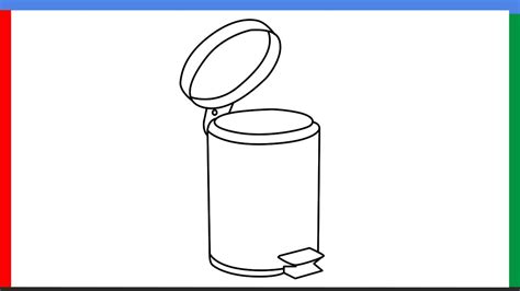 How To Draw A Simple Trash Can at Laura Shann blog
