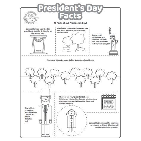 Printable Fun Facts About Presidents for Presidents Day – ParentingBest.com