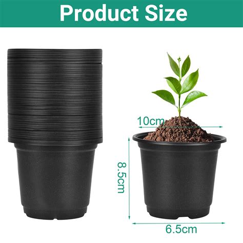 100-500pcs Plastic Plant Flower Pots Nursery Seedlings Growing Garden ...