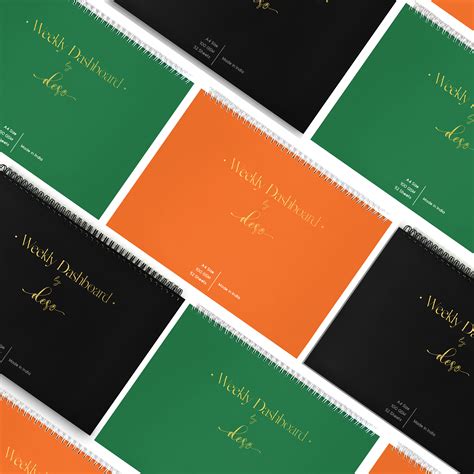 Weekly Dashboard Notepad - Cara Cara Orange - NEW PREMIUM VERSION – The ...