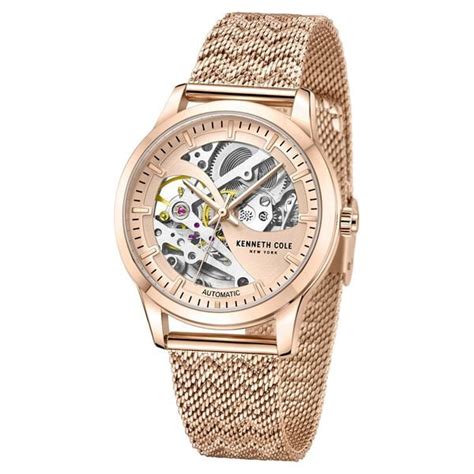 Kenneth Cole Automatic Rose Gold Round Dial Rose Gold Stainless Steel