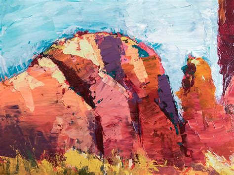 Buy Monument Valley Abstract Painting, Contemporary Art, Acrylic on ...