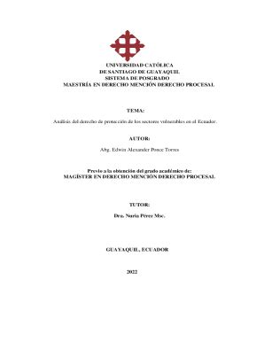 Completable En línea Maestra en Derecho mencin Derecho Procesal ...