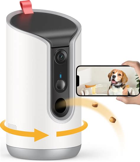 Amazon.com: Pet Camera, 2K HD Dog Camera with Phone APP, 360° Pan/Tilt ...