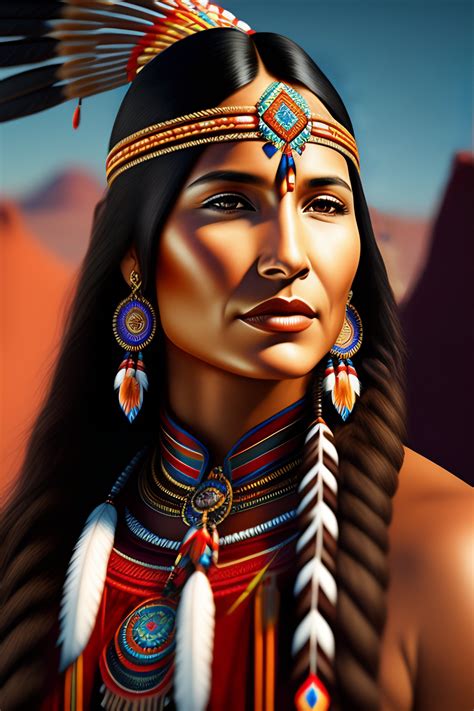 Native American Women Tribal Face Paint