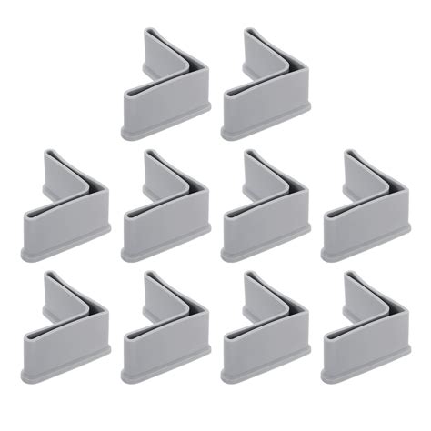 Uxcell 10Pcs L Shape Leg Pads, 2" x 2" PVC Furniture Leg Cover Protectors, Grey - Walmart.com