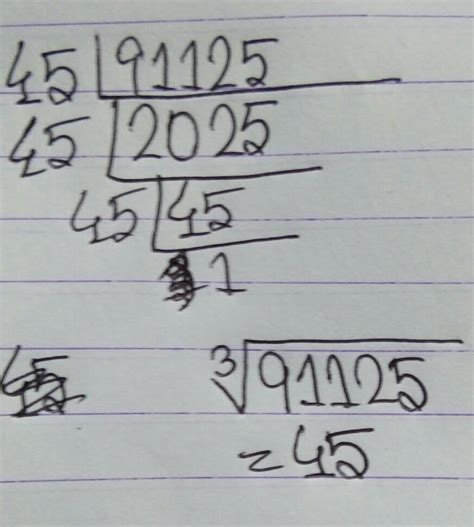 find the cube root of 91125 by estimation method - Brainly.in