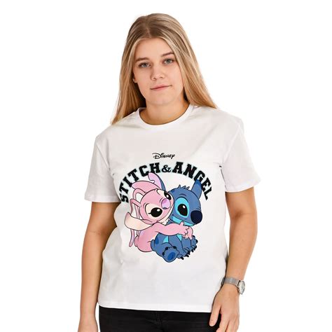 Lilo & Stitch - Angel & Stitch Women's T-Shirt White | Elbenwald