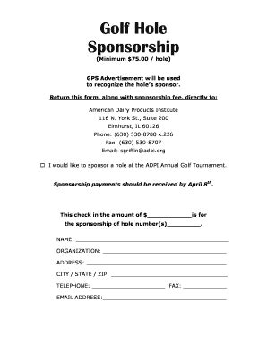 Fillable Online adpi Golf Hole Sponsorship.doc - adpi Fax Email Print ...