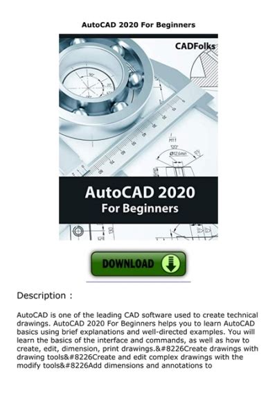 Image result for AutoCAD for Beginners PDF