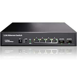 6 Port 2.5GB Ethernet Switch Unmanaged Network Switch | 4 x 2.5 Gigabit ...