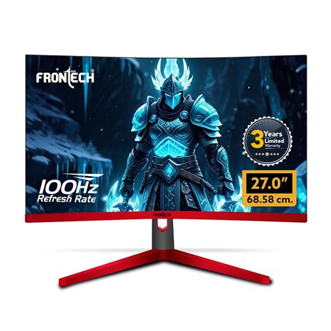 FRONTECH Gaming 27 Inch Curved LED Monitor| Refresh Rate 100Hz, VA ...