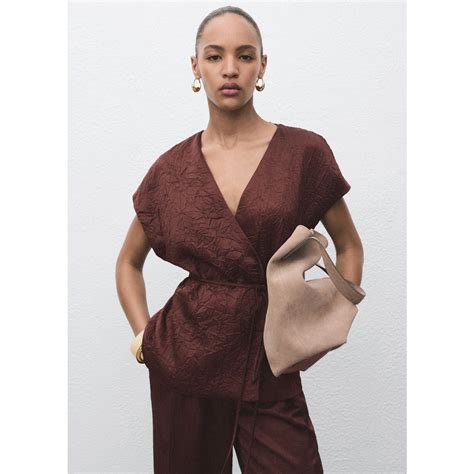 トップス .-- FLOR （ダークブラウン） -MANGO - マンゴ公式オンラインストア