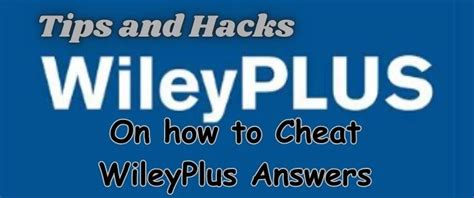 Image result for WileyPLUS Homework Answers