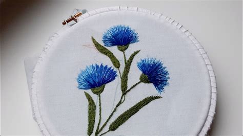 Вышивка гладью для начинающих. Первые шаги. Урок 6. Stitch embroidery ...