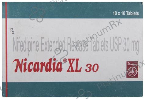 Nicardia XL 30mg Tablet ER 10s | Uses,Price & Substitues