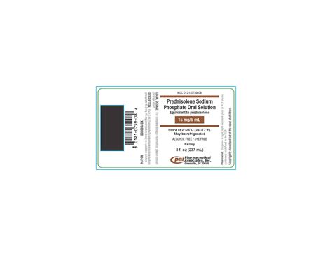 PREDNISOLONE SOL 15MG/5ML, 237ML NDC 00121075908 NON-RETURNABLE - Merit ...