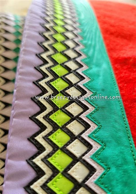 Osage Ribbon Work Geometric Textile Art