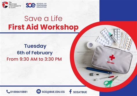 Save a Life (First Aid Workshop), BUE ( The British University in Egypt ...