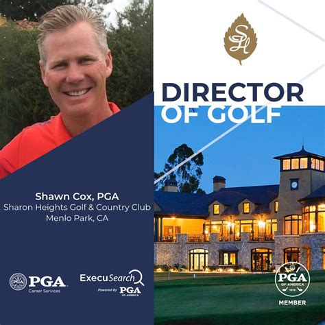 Sharon Heights Golf and Country Club is ecstatic to welcome Shawn Cox ...