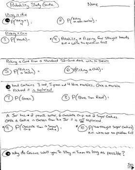 Image result for Probability Study Guide