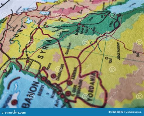 Kamboja Country Map And Major Cities Around It On Physical Map Stock Photo | CartoonDealer.com ...