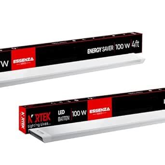 Nortek Essenza 100 Watt Cool White LED Tube Light Batten 4 Feet