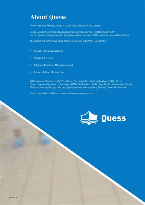 Subsidiaries Of Quess Corp
