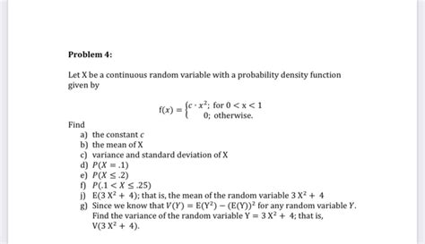 Image result for Continuous Random Variable Problem and Solution
