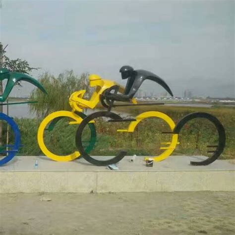 铁艺剪影人物雕塑镀锌板抽象单车运动雕塑-搜狐大视野-搜狐新闻