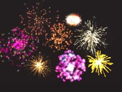 Unity Firework Particle 2D 的图像结果