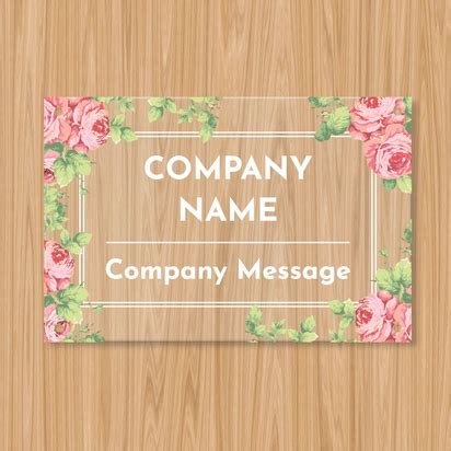 Acrylic Signs Templates & Designs | Vistaprint