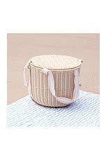 Sunnylife Round Picnic Cooler Basket in Le Weekend Natural | REVOLVE