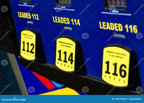 High Octane gas fuel pump stock image. Image of diesel - 139476103