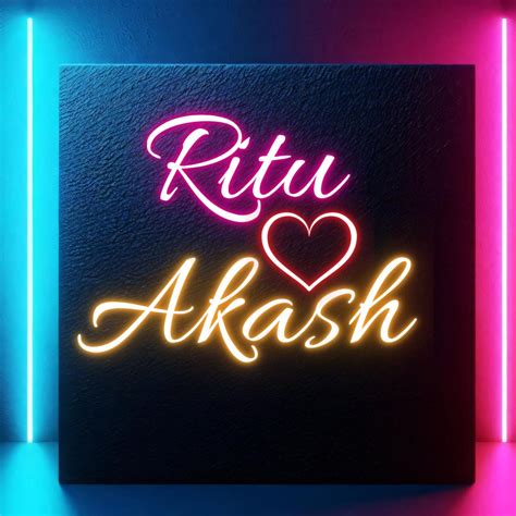 Couples Name Neon Light | LED Neon Sign for Bedroom & Living Room (20 ...