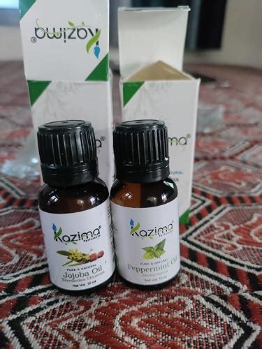 Buy KAZIMA Combo of Jojoba Carrier Oil and Peppermint Essential Oil ...