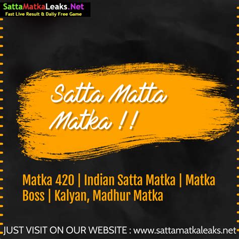 Satta matta Matka – An Indian Gambling Game : u/sattamatkaleakss