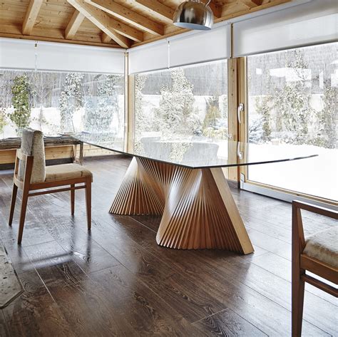 Wooden Base For Glass Dining Table - Glass Designs