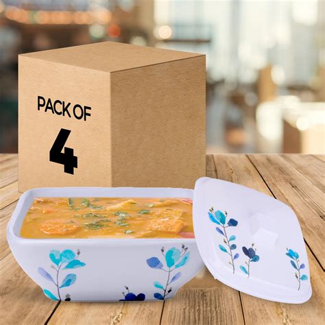 Serving Bowl 2 Piece | Fibre Dinner Set | Melamine | Unbreakable | Heat ...