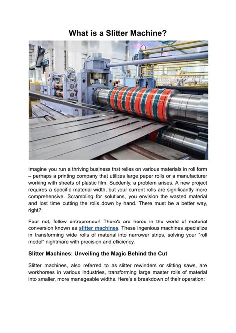 Image result for Slitter Machine Operation