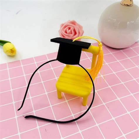 Guozer Grad Cap Headband for Graduation Photo 10Pcs Mini Graduation Cap ...