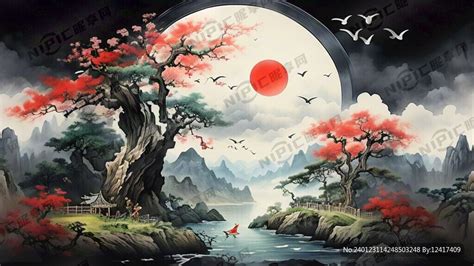 山水画 Ai 的图像结果