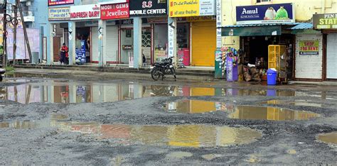 Bhopal In Potholes: Roads In Huzur Fall Apart, Potholes Threaten Daily Life