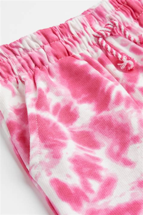 Sweatshorts - Pink/Tie-dye - Kids | H&M IN