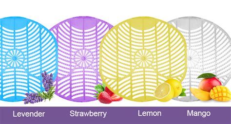 Zureni Urinal Screen Fresh Scented Anti-Splash Toilet Mat Bathroom ...