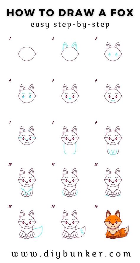Image result for Cute Fox Drawing Tutorial